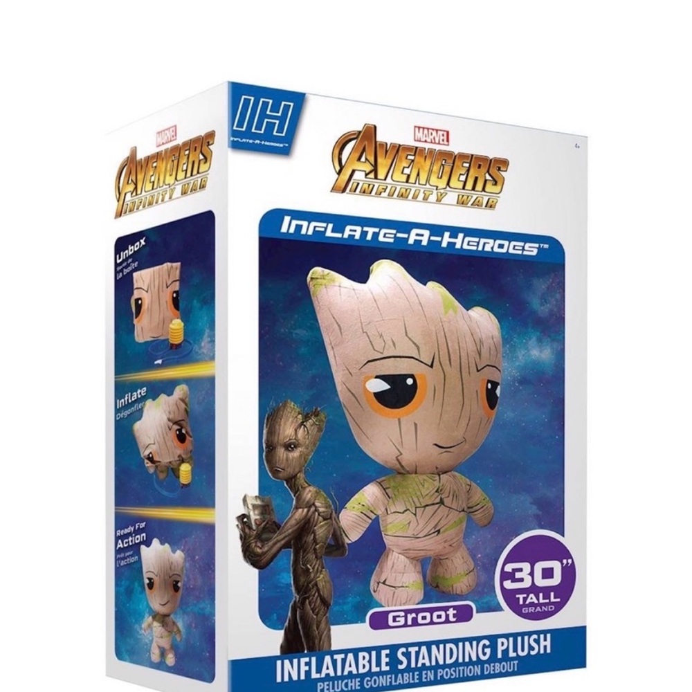 Marvel Avengers Groot Inflatable Plush - Brown and Green